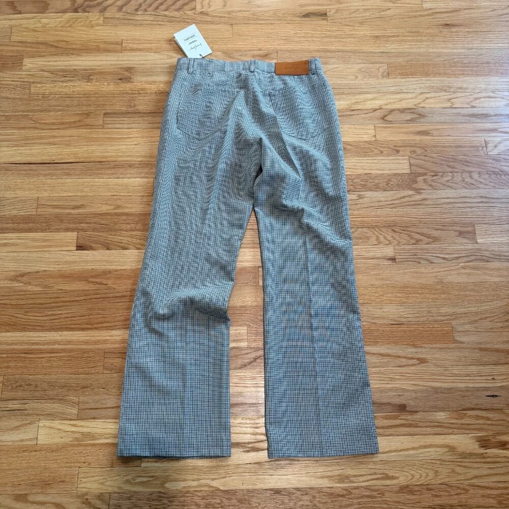 Second Layer Valluco Houndstooth Wool Trousers Mu… - image 2